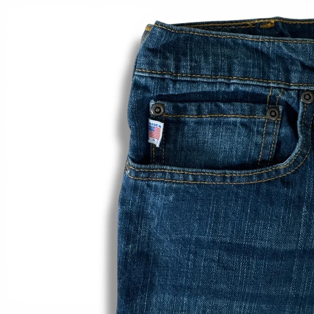 All American Clothing Co Mens Straight Leg Jeans Blue AA1776 Made in USA 33x32